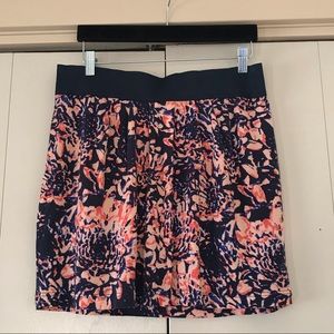 Free People Floral Patterned Lined Miniskirt Size Large
